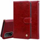 For Xiaomi Mi 10T Pro 5G Business Style Oil Wax Texture Horizontal Flip Leather Case with Holder & Card Slots & Wallet(Red) - 1