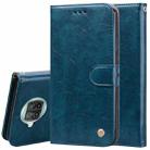 For Xiaomi Mi 10T Lite 5G Business Style Oil Wax Texture Horizontal Flip Leather Case with Holder & Card Slots & Wallet(Blue) - 1