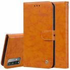 For Xiaomi Poco M3 Business Style Oil Wax Texture Horizontal Flip Leather Case with Holder & Card Slots & Wallet(Yellow) - 1