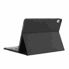 YT098B-A Detachable Candy Color Skin Feel Texture Round Keycap Bluetooth Keyboard Leather Case with Touch Control For  iPad Air 4 10.9 2020 / Air 5 10.9 2022 (Black) - 4
