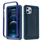 For iPhone 12 mini Diamond Texture 360 Degree All-inclusive Shockproof Skidproof TPU Case (Cyan Blue) - 1