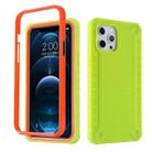 For iPhone 12 / 12 Pro Diamond Texture 360 Degree All-inclusive Shockproof Skidproof TPU Case(Green) - 1