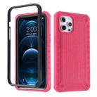 For iPhone 12 Pro Max Diamond Texture 360 Degree All-inclusive Shockproof Skidproof TPU Case(Red) - 1