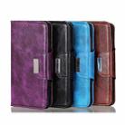 For Asus ROG Phone 5 / 5 Pro / 5 Ultimate Crazy Horse Texture Magnetic Buckle Horizontal Flip Leather Case with Holder & 6-Card Slots & Wallet(Purple) - 7