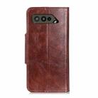 For Asus ROG Phone 5 / 5 Pro / 5 Ultimate Crazy Horse Texture Magnetic Buckle Horizontal Flip Leather Case with Holder & 6-Card Slots & Wallet(Brown) - 3