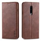 For OnePlus 7 Pro AZNS Retro Texture Magnetic Horizontal Flip PU Leather Case with Holder & Card Slots & Photo Frame(Brown) - 1