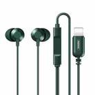 Remax RM-512i 8 Pin Interface Wired Call Bluetooth Music Earphone, Support Wired Control, Cable Length: 1.2m(Green) - 1