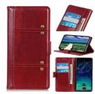 For OPPO A54 4G Peas Crazy Horse Texture Horizontal Flip Leather Case with Holder & Card Slots & Wallet(Red) - 1