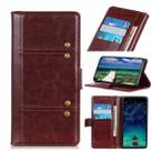 For OPPO A93 5G Peas Crazy Horse Texture Horizontal Flip Leather Case with Holder & Card Slots & Wallet(Brown) - 1