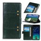 For OPPO Realme C21 Peas Crazy Horse Texture Horizontal Flip Leather Case with Holder & Card Slots & Wallet(Green) - 1