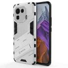 For Xiaomi Mi 11 Pro Punk Armor 2 in 1 PC + TPU Shockproof Case with Invisible Holder(White) - 1