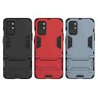 For OnePlus 9R Shockproof PC + TPU Protective Case with Hidden Holder(Black) - 7