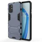 For OnePlus 9R Shockproof PC + TPU Protective Case with Hidden Holder(Navy Blue) - 1