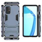 For OnePlus 9R Shockproof PC + TPU Protective Case with Hidden Holder(Navy Blue) - 5