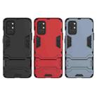 For OnePlus 9R Shockproof PC + TPU Protective Case with Hidden Holder(Navy Blue) - 7