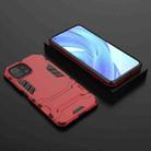 For Xiaomi Mi 11 Lite Shockproof PC + TPU Protective Case with Hidden Holder(Red) - 6