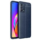 For OPPO F19 Litchi Texture TPU Shockproof Case(Blue) - 1