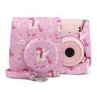 Painted Series Camera Bag with Shoulder Strap for Fujifilm Instax mini 11(Pink Fly Horse) - 1