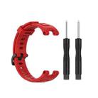 For Amazfit T-Rex Pro / Amazfit T-Rex Silicone Watch Band with Dismantling Tools, One Size(Red) - 1