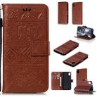 For Xiaomi Redmi 7A Elephant Embossing Horizontal Flip Leather Case with Holder & Card Slots & Wallet & Lanyard(Brown) - 1