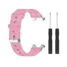 For Amazfit T-Rex Pro / Amazfit T-Rex Nylon Canvas Watch Band with Dismantling Tools, One Size(Pink) - 1