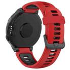 For Garmin Forerunner 220/230/235/620/630/735XT Two-color Silicone Watch Band(Red+Black) - 1