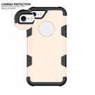 Contrast Color Silicone + PC Shockproof Case For iPhone 8 / 7(Gold+Black) - 3