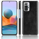 For Xiaomi Redmi Note 10 Pro (India version) / Note 10 Pro Max Shockproof Litchi Texture PC + PU Case(Black) - 1