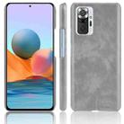 For Xiaomi Redmi Note 10 Pro (India version) / Note 10 Pro Max Shockproof Litchi Texture PC + PU Case(Gray) - 1