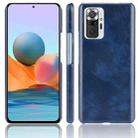 For Xiaomi Redmi Note 10 Pro (India version) / Note 10 Pro Max Shockproof Litchi Texture PC + PU Case(Blue) - 1