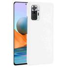 For Xiaomi Redmi Note 10 Pro (India version) / Note 10 Pro Max Shockproof Crocodile Texture PC + PU Case(White) - 1