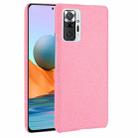 For Xiaomi Redmi Note 10 Pro (India version) / Note 10 Pro Max Shockproof Crocodile Texture PC + PU Case(Pink) - 1