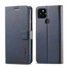 For OPPO Realme C21 / C20 LC.IMEEKE Calf Texture Horizontal Flip Leather Case, with Holder & Card Slots & Wallet(Blue) - 1