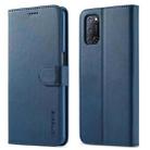 For OPPO A55 5G / A54 4G LC.IMEEKE Calf Texture Horizontal Flip Leather Case, with Holder & Card Slots & Wallet(Blue) - 1