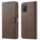 For OPPO A55 5G / A54 4G LC.IMEEKE Calf Texture Horizontal Flip Leather Case, with Holder & Card Slots & Wallet(Brown) - 1