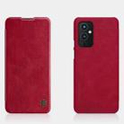 For OnePlus 9 (EU/NA Version) NILLKIN QIN Series Crazy Horse Texture Horizontal Flip Leather Case with Card Slot(Red) - 1