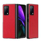 For Huawei Mate X2 Leather Texture + PC Full Coverge Folding Case(Red Litchi Texture) - 1