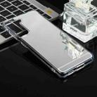For Samsung Galaxy S21+ 5G TPU + Acrylic Luxury Plating Mirror Phone Case Cover(Silver) - 1