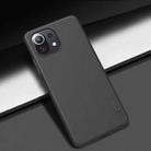 For Xiaomi Mi 11 Lite 5G / 4G NILLKIN Frosted Concave-convex Texture PC Protective Case(Black) - 1