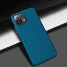 For Xiaomi Mi 11 Lite 5G / 4G NILLKIN Frosted Concave-convex Texture PC Protective Case(Peacock Blue) - 1