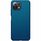 For Xiaomi Mi 11 Lite 5G / 4G NILLKIN Frosted Concave-convex Texture PC Protective Case(Peacock Blue) - 2