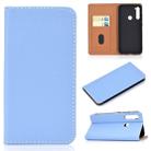 For Xiaomi Redmi Note 8 Solid Color Magnetic Horizontal Flip Leather Case with Card Slot & Holder(Blue) - 1