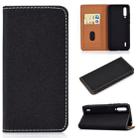 For Xiaomi Mi CC9 Solid Color Magnetic Horizontal Flip Leather Case with Card Slot & Holder(Black) - 1