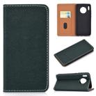 For Huawei Mate 30 Solid Color Magnetic Horizontal Flip Leather Case with Card Slot & Holder(Green) - 1