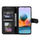 For Xiaomi Redmi Note 10 Pro Max Stitching Calf Texture Horizontal Flip Leather Case with Holder & Card Slots & Wallet(Black) - 5