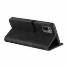 For Xiaomi Redmi Note 10 Pro Max Stitching Calf Texture Horizontal Flip Leather Case with Holder & Card Slots & Wallet(Black) - 6