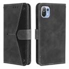 For Xiaomi Mi 11 Lite Stitching Calf Texture Horizontal Flip Leather Case with Holder & Card Slots & Wallet(Gray) - 1