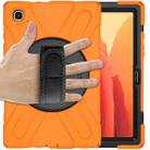 For Samsung Galaxy Tab A7 10.4 2020 T500 / T505 Shockproof Colorful Silicone + PC Protective Case with Holder & Shoulder Strap & Hand Strap(Orange) - 2