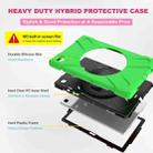 For Samsung Galaxy Tab A7 10.4 2020 T500 / T505 Shockproof Colorful Silicone + PC Protective Case with Holder & Shoulder Strap & Hand Strap(Green) - 4