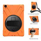 For Samsung Galaxy Tab A 10.1 (2019) T515 / T510 Shockproof Colorful Silicone + PC Protective Case with Holder & Shoulder Strap & Hand Strap(Orange) - 3